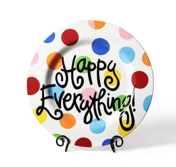 Happy Everything Bright Dot Big Round Platter