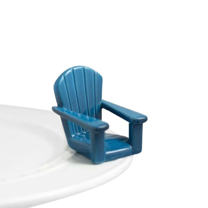 Nora Fleming Chillin Chair Blue Mini