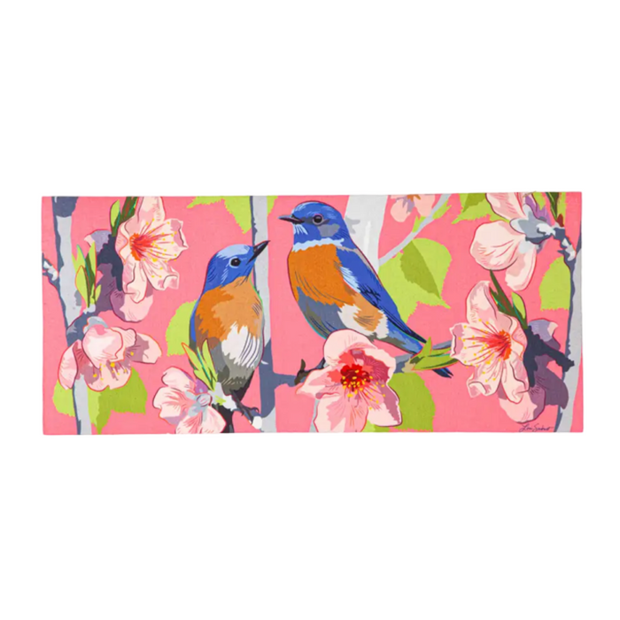 Birdies on Cherry Blossoms Sassafras Switch Mat