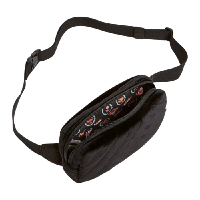 Vera Bradley Mini Belt Bag: Black Velvet