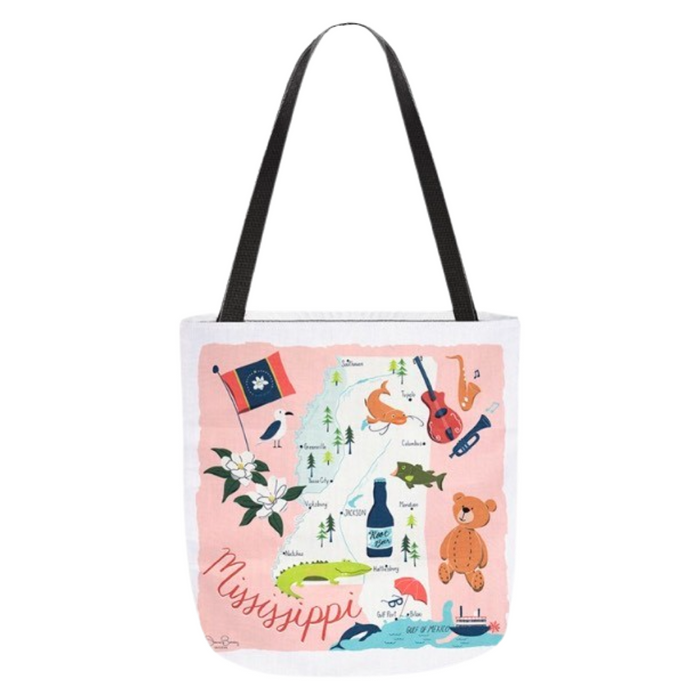 Mississippi Map 18" Printed Tote