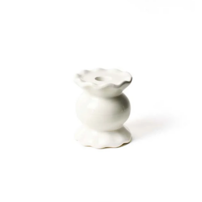 Coton Colors Signature White Small Ruffle Candle Holder