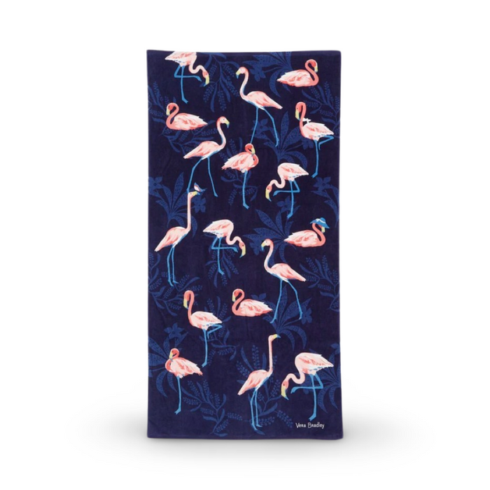 Vera Bradley Beach Towel Flamingo Party