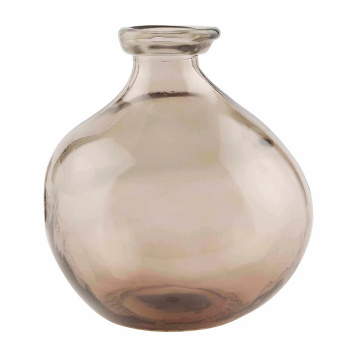 Small Brown Glass Vase