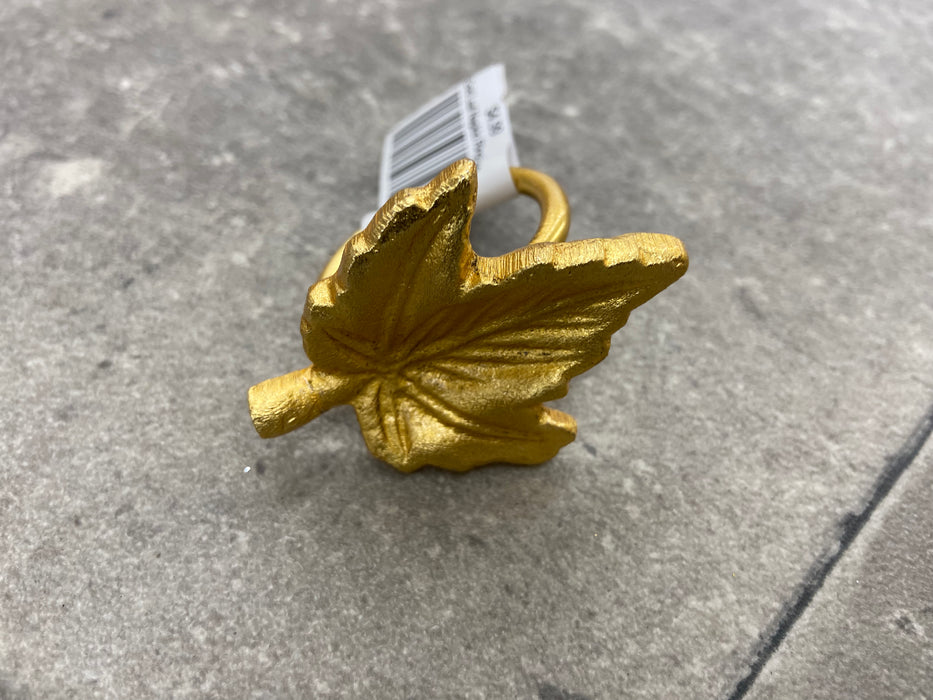 Gold Maple Leaf Napkin Ring