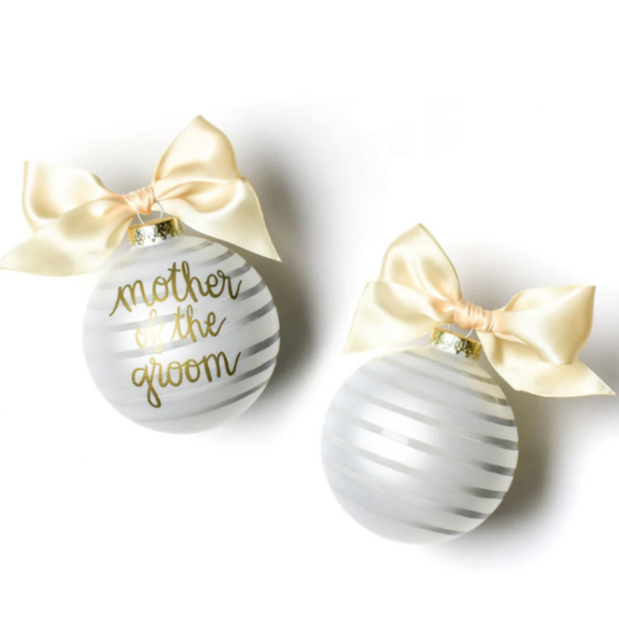 Mother of the Groom Glass Ornament