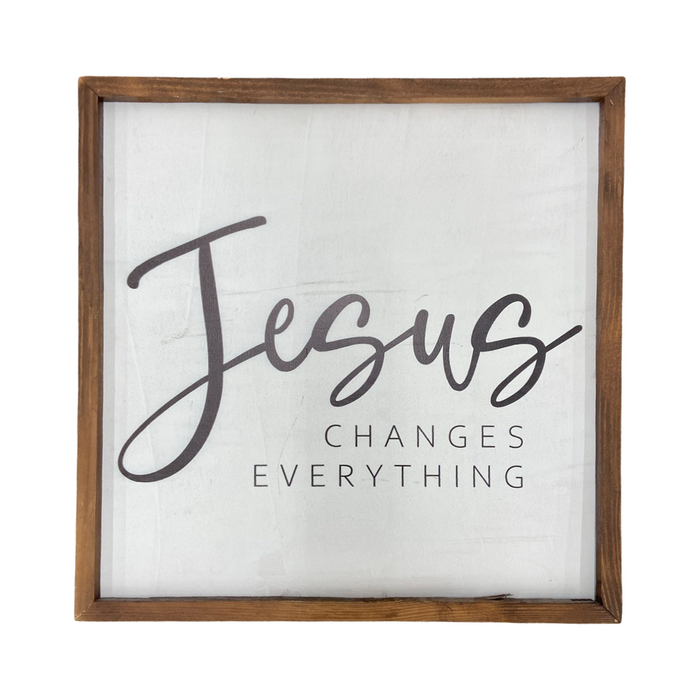 20”x 20” Adult & Teen Challenge ART “Jesus Changes Everything”