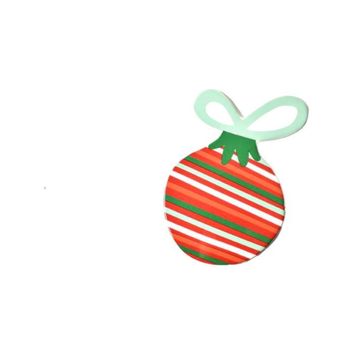 Happy Everything Striped Ornament Attachment