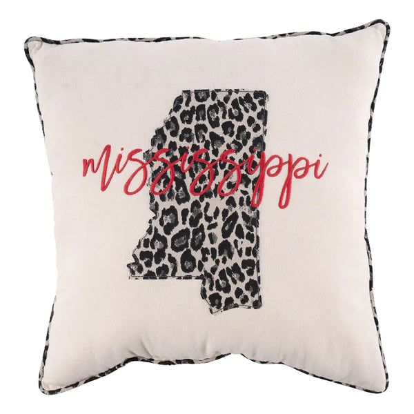 Mississippi Cheetah Pillow