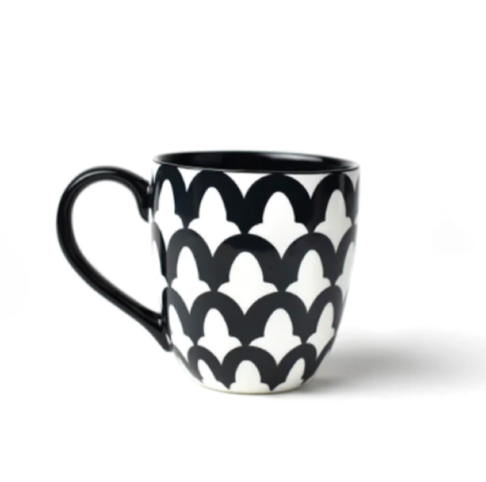 Coton Colors Black Arabesque Mug