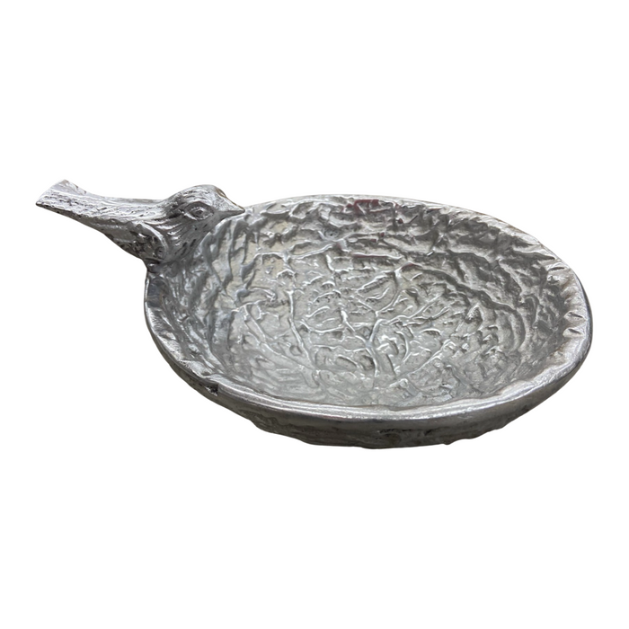 Textured Aluminum Round Bird Nest Bowl