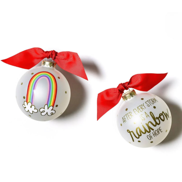 Rainbow of Hope Glass Ornament by Coton Colors