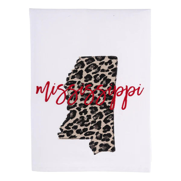 Mississippi Cheetah Tea Towel