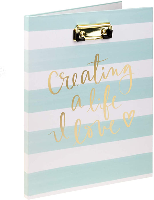 Dayna Lee Large Padfolio with Clipboard Cover and Letter-Size Writing Pad, 9x12.5-Inches