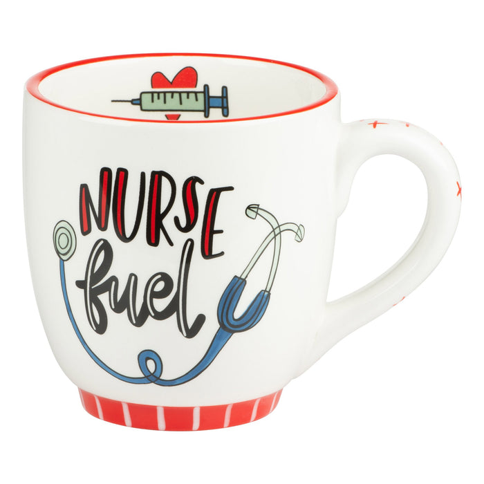 Glory Haus "Coffee, Scrubbs, & Rubber Gloves, Nurse Fuel" Mug