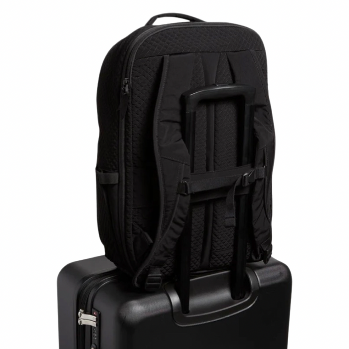 Vera Bradley Large Travel Backpack in Microfiber - Classic Black