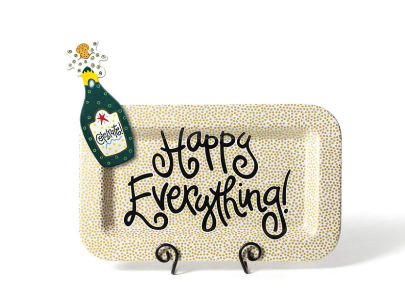Happy Everything Gold Small Dot Mini Rectangle Platter