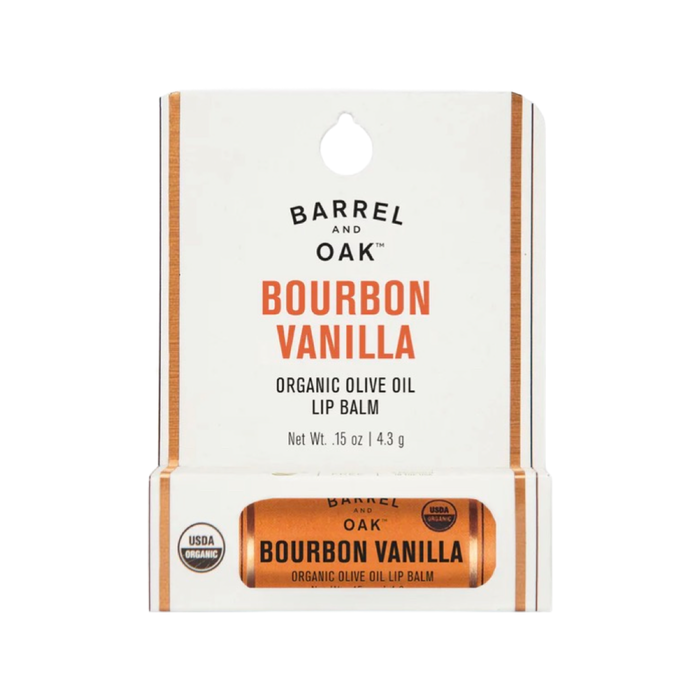 Barrel & Oak Olive Oil Lip Balm - Bourbon Vanilla .15 oz.