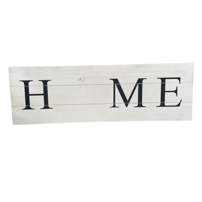 Wood “HOME” Sign with Metal Hook by The Round Top Collection