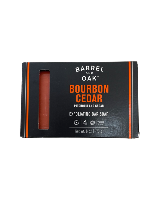 Barrel & Oak Exfoliating Bar Soap - Bourbon Cedar 6 oz.