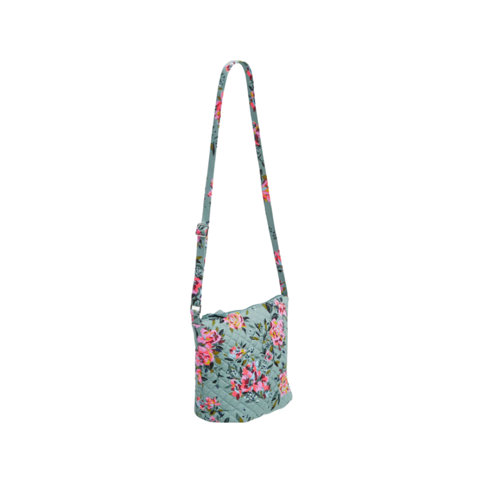 Vera Bradley Bucket Crossbody Bag in Recycled Cotton-Rosy Outlook