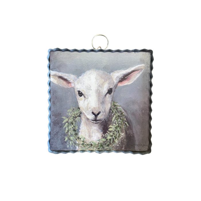 Metal Lamb Charm by The Round Top Collection