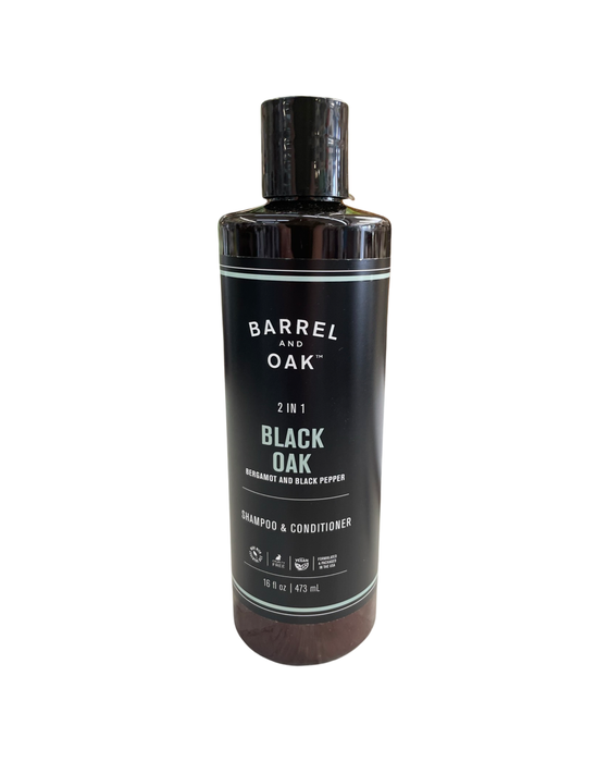 Barrel & Oak 2-in-1 Shampoo & Conditioner - Black Oak 16 fl oz.