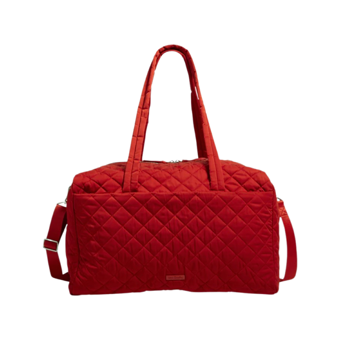 Vera Bradley Large Travel Duffel Bag in Performance Twill-Cardinal Red