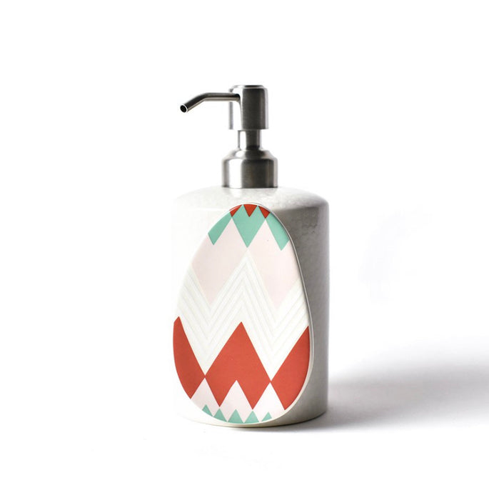 Happy Everything White Small Dot Mini Cylinder Soap Dispenser