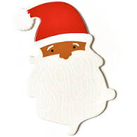 Happy Everything Ho Ho Ho Brown Skin Santa Attachment